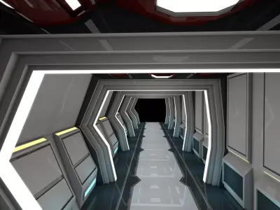 Sci Fi Corridor 3D model purchase
