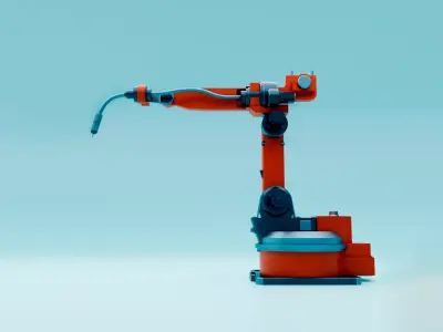 Industrial Robot Low-poly 3D model purchase