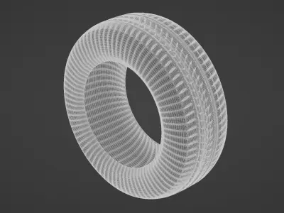 Basic Vehicle Tire DUTIRE A205 3D model