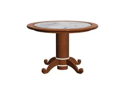 Round Table 3D model 2