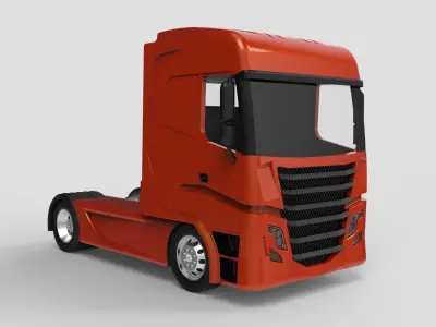 Trailer Truck Head 3D model
