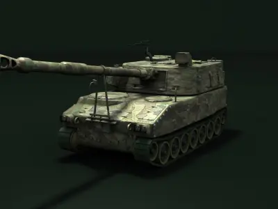 M109A5 Low-poly 3D model