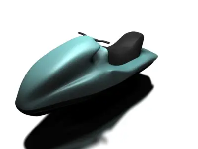 PWC motorcycle Low-poly 3D model