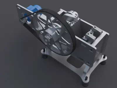 Stone crusher 3D model