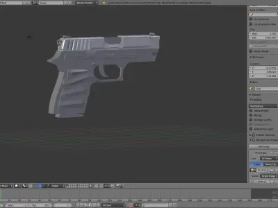 P250 - Game Ready - Unreal - Unity Low-poly 3D model