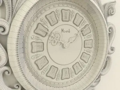 Clock antique wall 3D model