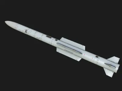 RVV-SD Air-to-air missile R-77 R77M Adder Low-poly 3D model