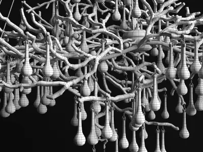 Chandelier serip bijout 3D model