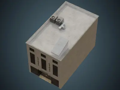 Building 20 Low-poly 3D model