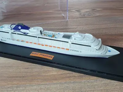 MSC Preziosa cruise ship 3D print model 3D print model