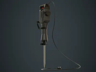 Jackhammer 1A Low-poly 3D model