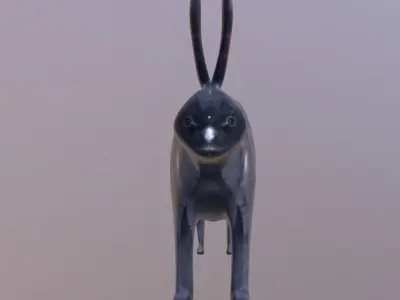 Bunny 3 Different Looks Low-poly 3D model