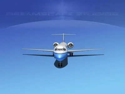 McDonnell Douglas MD80 Air Boston 3D model