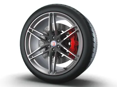 HRE P106 wheels 3D model