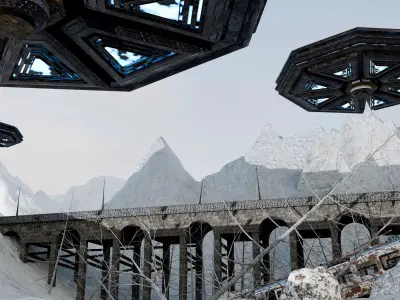 Sci-Fi Spaceship  Low-poly 3D model purchase