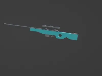 Small weapon pack  Free low-poly 3D model