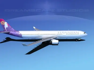 Airbus A330-300 Hawaiian Airlines 3D model