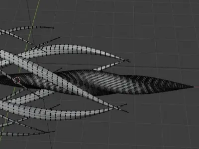 crystal made in Blender 3D 3D model