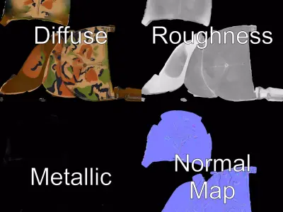 Camouflage Baseball Cap model pack Low-poly 3D model