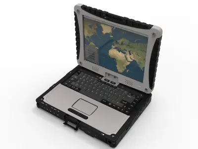 Military rugged Notebook 3D model