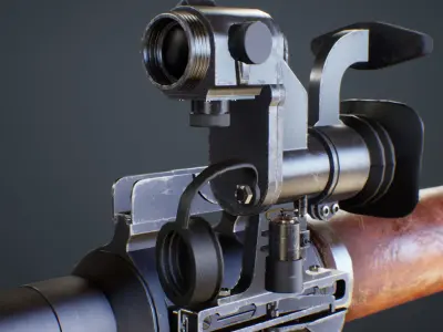 RPG Rocket Launcher Low-poly 3D model