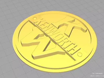 1952 Kenworth 3D printable Cup Coaster 3D print model