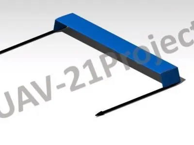 Long Endurance Electric UAV 3D model  3D print model