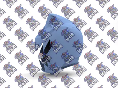 Power Rangers Silver Dino Helmet for 3dprinting 3D model