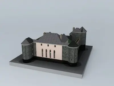 Big Castle Free 3D model