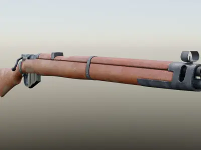 Lee Enfield Rifle Free 3D model