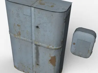 Old switchboards Low-poly 3D model