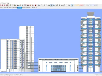 Sketchup Office building 148 3D model