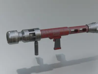Rocket Launcher Low-poly 3D model get