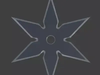 Shurikens- Low-Poly Low-poly 3D model
