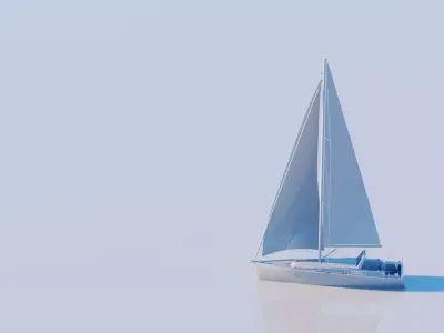 Sailboat 3D model