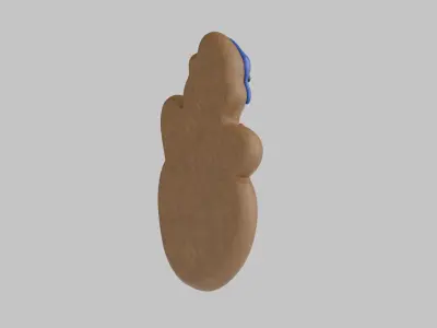 Gingerbread Christmas Collection - Gingerbread Man Snowman 3D model