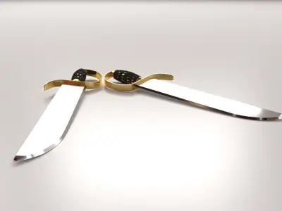 Butterfly Sword 3D model purchase