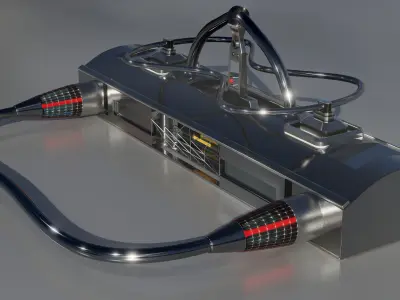 Sci-Fi Radioactive Tube 3D model
