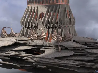 Pharaoh Arch Airship 2 3D model