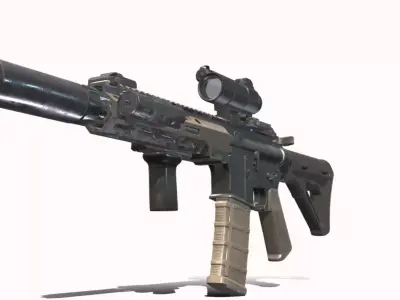 M4A1 SEU EX Low-poly 3D model