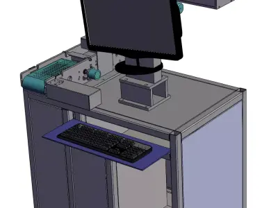 Label automatic laser engraving equipment 3D model