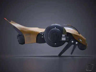 Sci-Fi Drone Free low-poly 3D model purchase