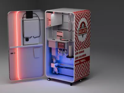 Ice Cream Machine Automatic  3D model