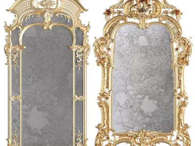 classical big mirror set 3D model