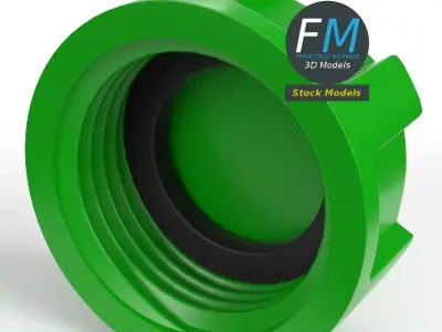 Plastic hose cap 1 3D model