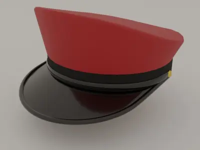 OFFICER CAP Free 3D model