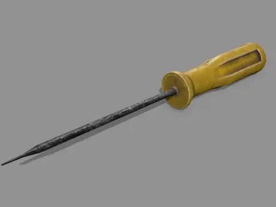screwdriver Low-poly 3D model 23