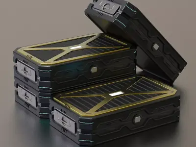 Sci-Fi Military Case 3D model purchase