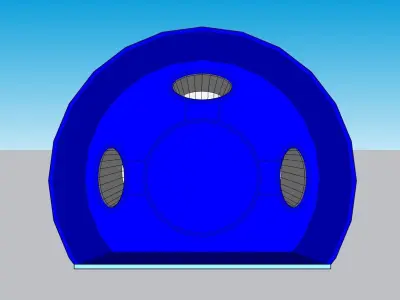 Hydrogenator propeller Low-poly 3D model