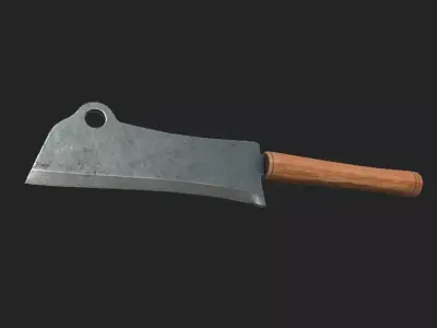 Battle Cleaver Free low-poly 3D model